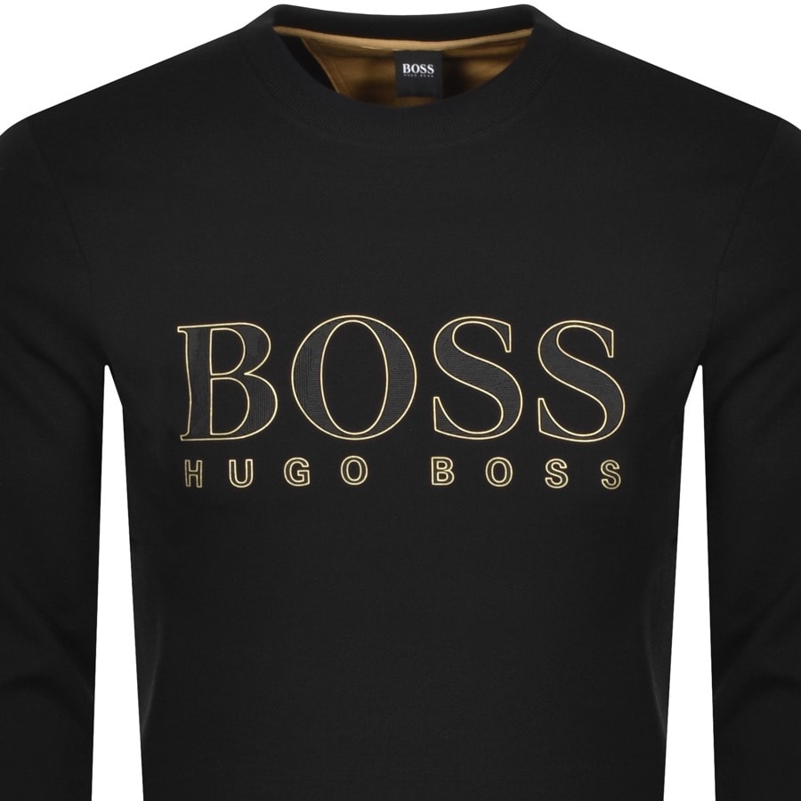 Alternative Image for ProductBOSS Salbo Iconic Crew Neck Sweatshirt Black2